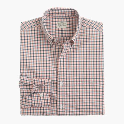 Slim Secret Wash shirt in tattersall