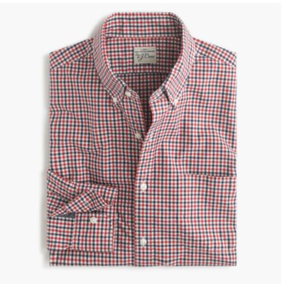 Slim Secret Wash shirt in tattersall