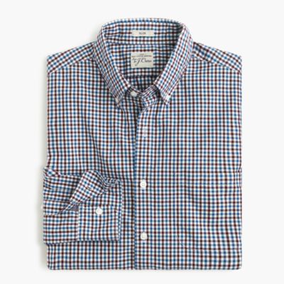 Slim Secret Wash shirt in tattersall