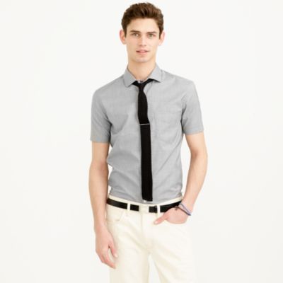 Thomas Mason&reg; for J.Crew short-sleeve Ludlow shirt in glen plaid