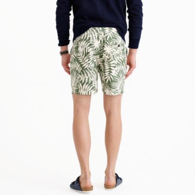 Dock short in fern print