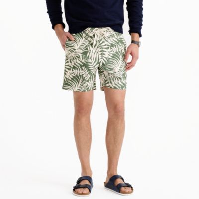 Dock short in fern print