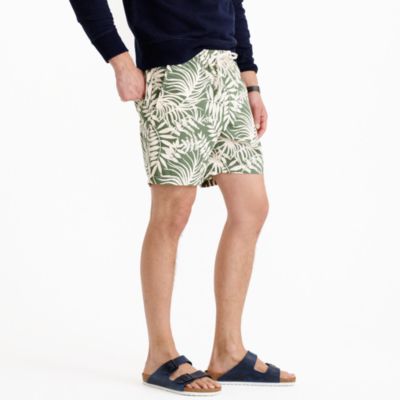 Dock short in fern print