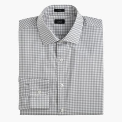 Crosby shirt in misty fog gingham