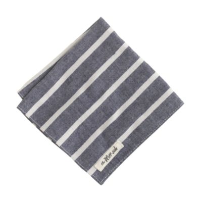 The Hill-side&reg; narrow border stripe pocket square