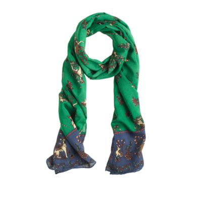 Drake's&reg; wool unicorn scarf