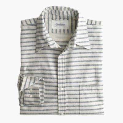 Shuttle Notes&reg; indigo striped shirt