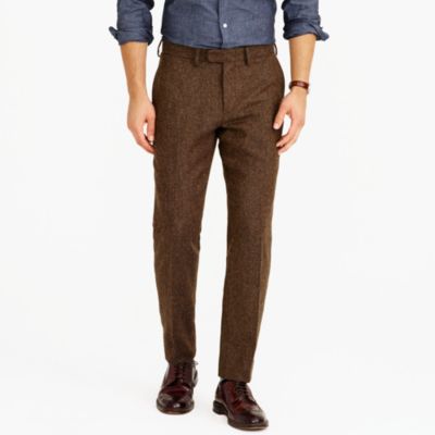 Bowery slim pant in English herringbone woolcotton J.Crew