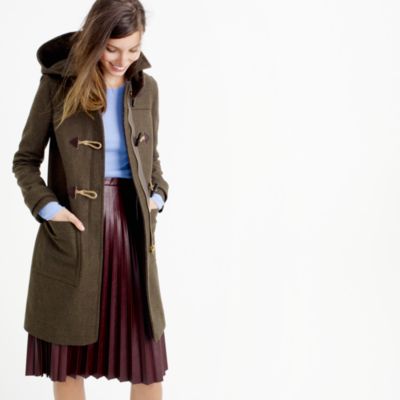 Wool melton toggle coat J.Crew