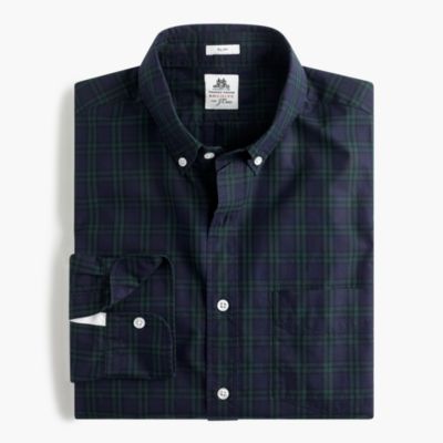 Thomas Mason&reg; for J.Crew shirt in forest check