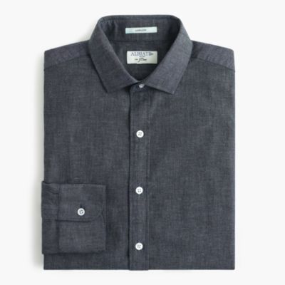 Albiate 1830 for J.Crew Ludlow shirt in deep atlantic chambray