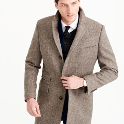 Ludlow topcoat in herringbone English wool