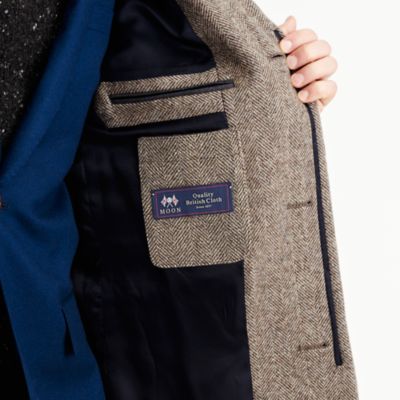 Ludlow topcoat in herringbone English wool