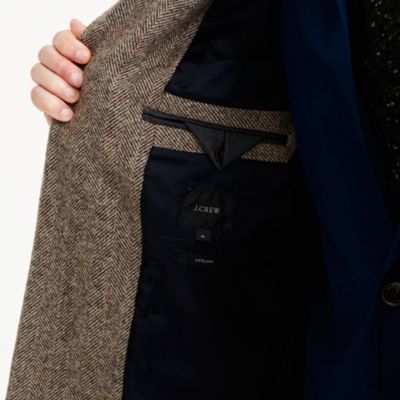 Ludlow topcoat in herringbone English wool