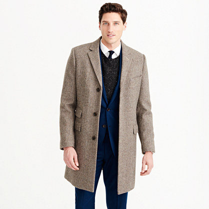 Ludlow topcoat in herringbone English wool : wool | J.Crew