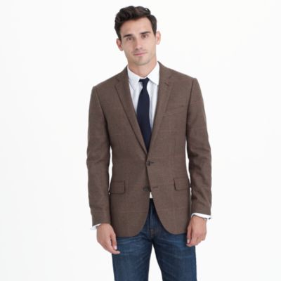 Ludlow blazer in windowpane Italian wool