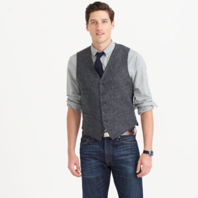 Ludlow suit vest in English wool