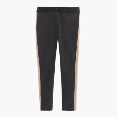 black trousers with sparkle stripe