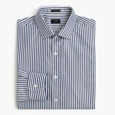 Ludlow shirt in midnight sea stripe