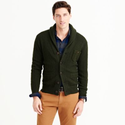 Wallace &amp; Barnes wool shawl cardigan sweater