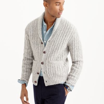 Wallace &amp; Barnes wool cable cardigan