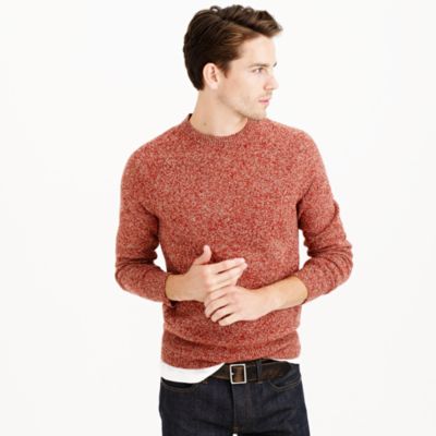 Slim marled lambswool sweater