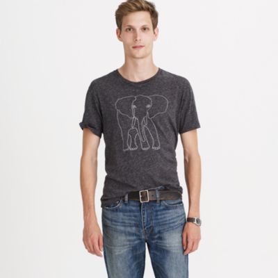Men's J.Crew for David Sheldrick Wildlife Trust elephant T-shirt