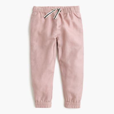 girls pull on trousers