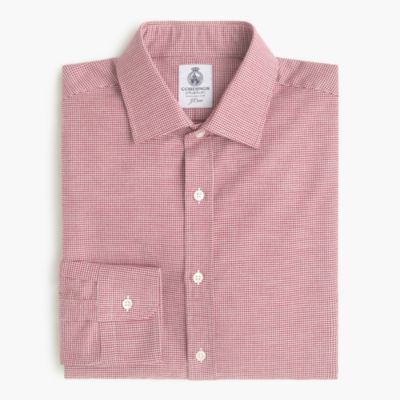 Cordings&trade; for J.Crew shirt in brushed mini houndstooth