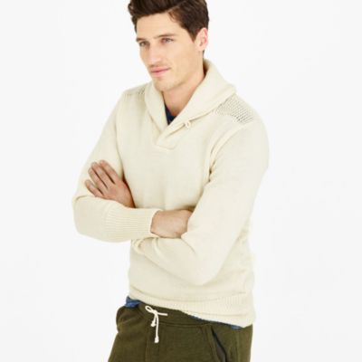 North Sea Clothing expedition shawl-collar sweater
