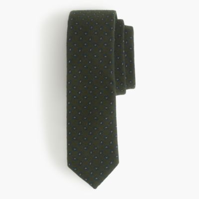 English wool-silk tie in paisley