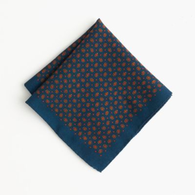 Italian wool pocket square