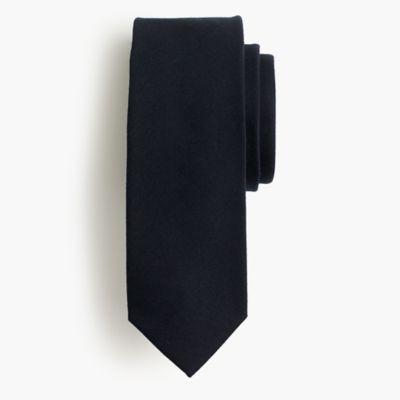 American wool tie in solid