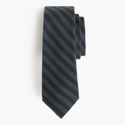 Italian silk-wool tie in stripe