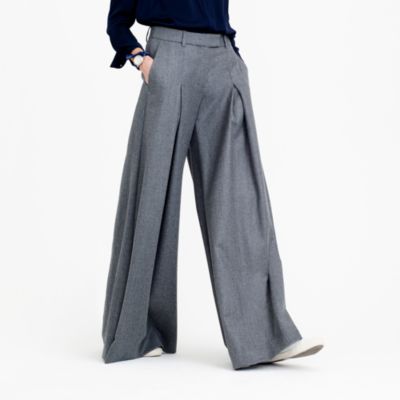 Womens wide leg jeans made in italy