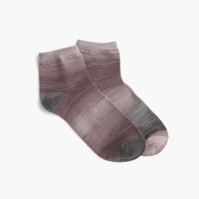 Marled-rayon ankle socks