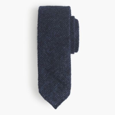 Drake's&reg; English alpaca-wool tie in houndstooth
