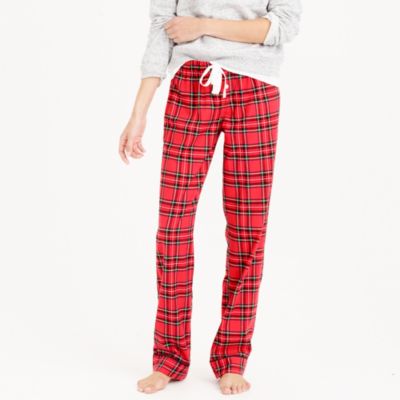 Petite classic tartan flannel pant : lounge | J.Crew