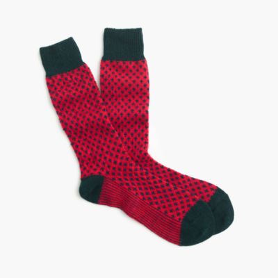 Fleur-de-lis mountain socks