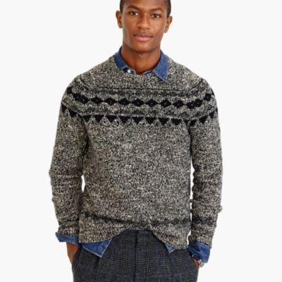 Italian wool Fair Isle sweater