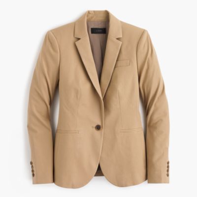 Campbell Blazer In BiStretch Cotton Women's Blazers J.Crew