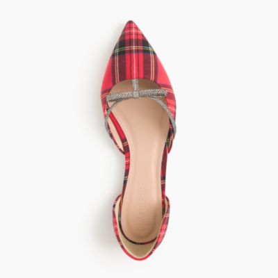 red and white flats