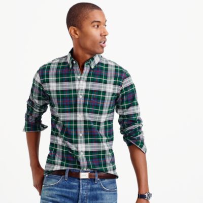 Slim vintage oxford shirt in Mackenzie tartan