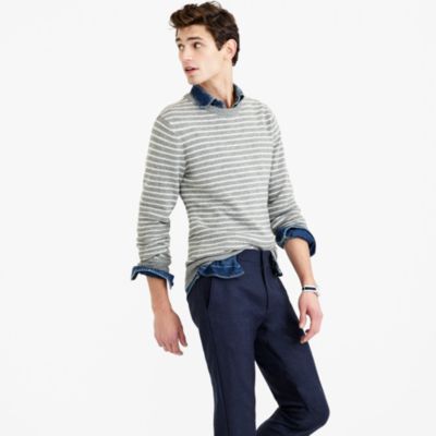 Slim softspun sweater in ditty stripe