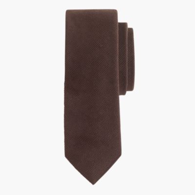 English wool-silk solid tie