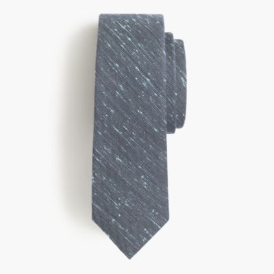 English wool-silk tie in speckled paint