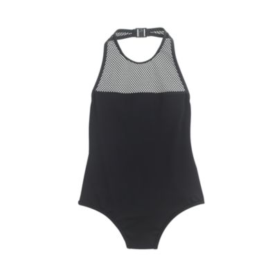 Mesh halter onepiece swimsuit J.Crew