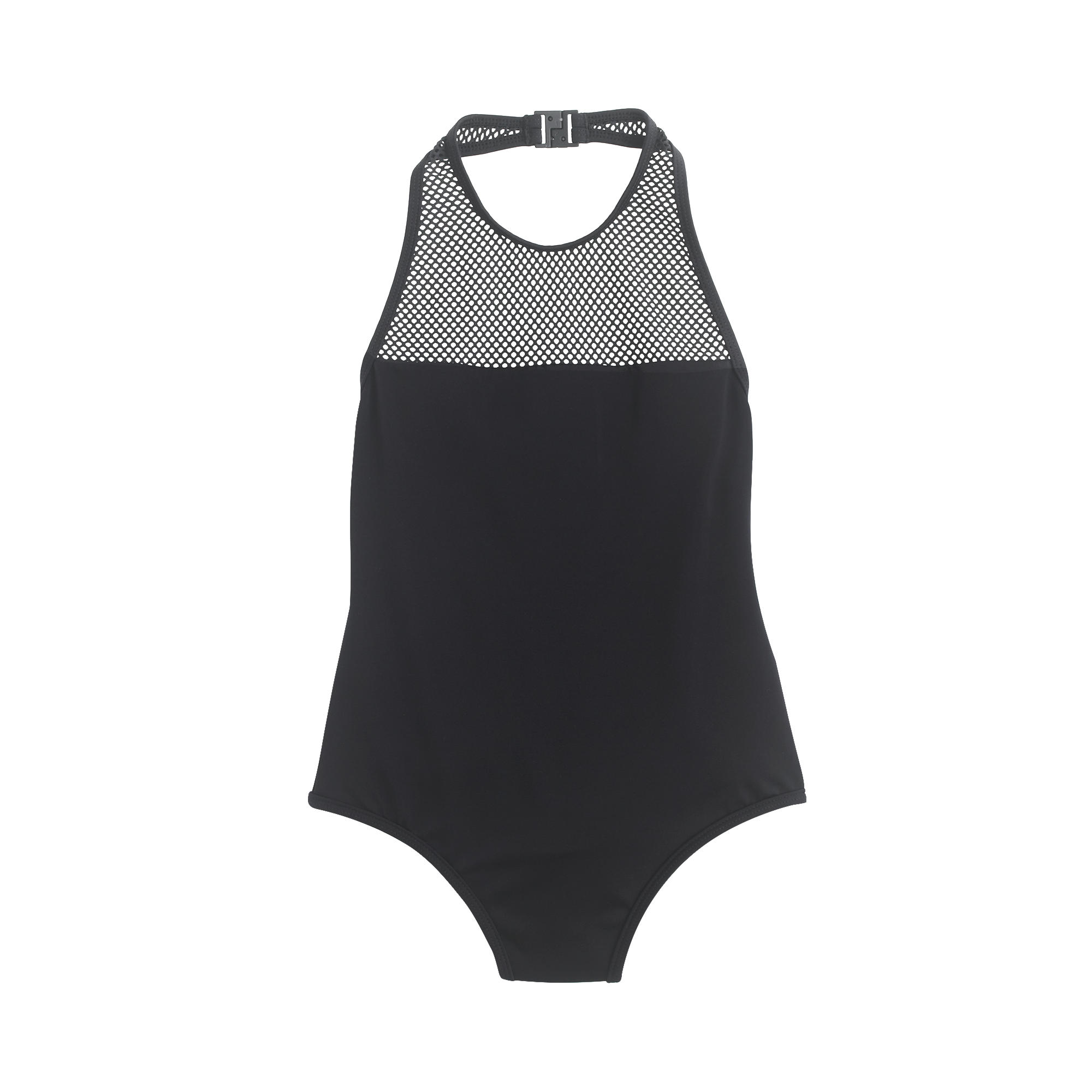 Mesh halter one-piece swimsuit : | J.Crew