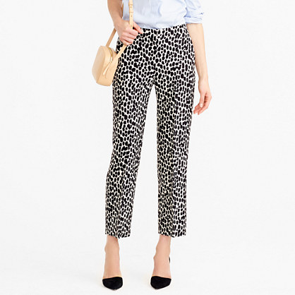 Collection patio pant in dalmatian print : Straight | J.Crew