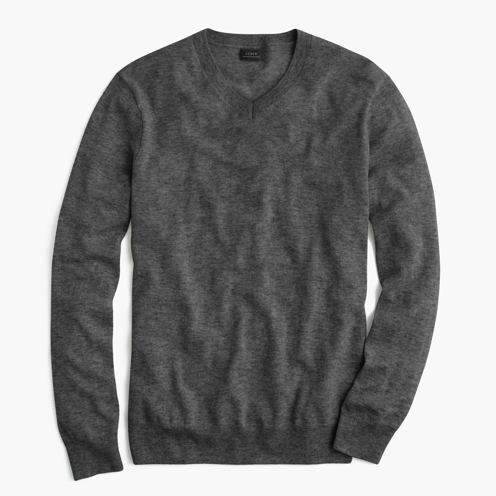 Lightweight Italian Cashmere V-Neck Sweater : Men's Cashmere | J.Crew